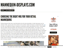 Tablet Screenshot of mannequin-displays.com